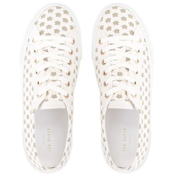 TED BAKER Kimia Metropolis Daisy Sneakers, Cream, Daisy Print, 38/US 7.5… - Picture 9 of 9